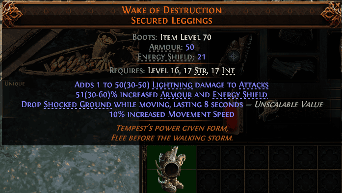 Wake Of Destruction Secured Leggings#801542