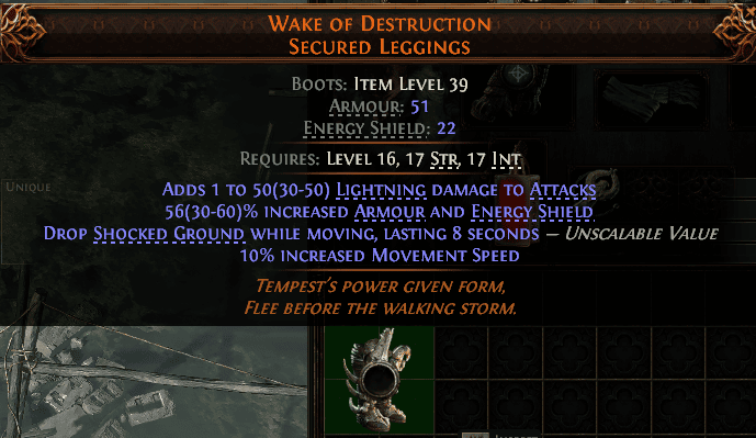 Wake Of Destruction Secured Leggings#673601