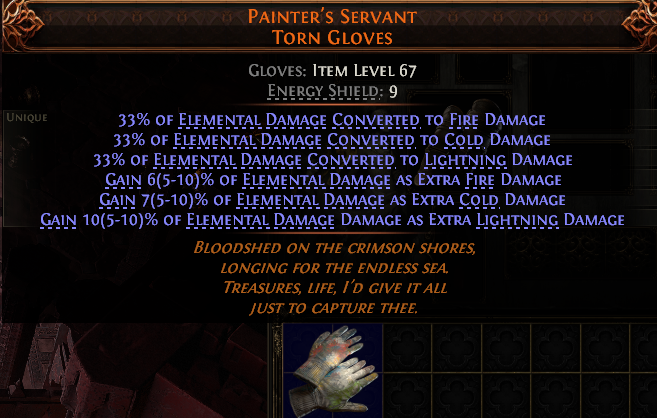 Painter'S Servant Torn Gloves#620529