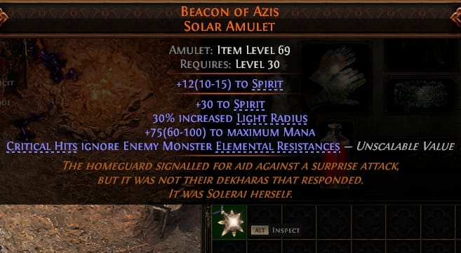 Beacon Of Azis Solaramulet#597665