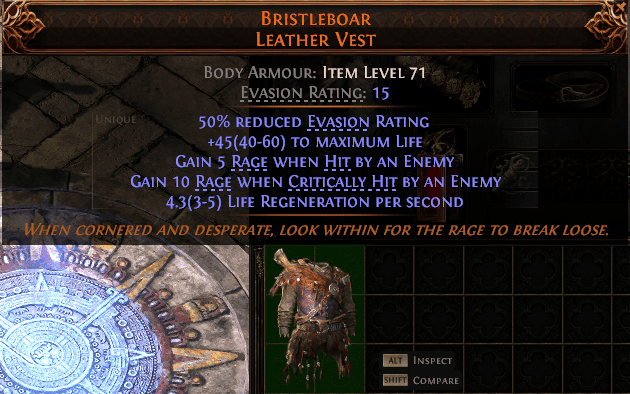 Bristleboar Leather Vest#709171