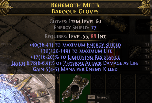 Behemoth Mitts Baroque Gloves#779387