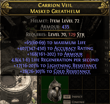 Carrion Veil Masked Greathelm#81065