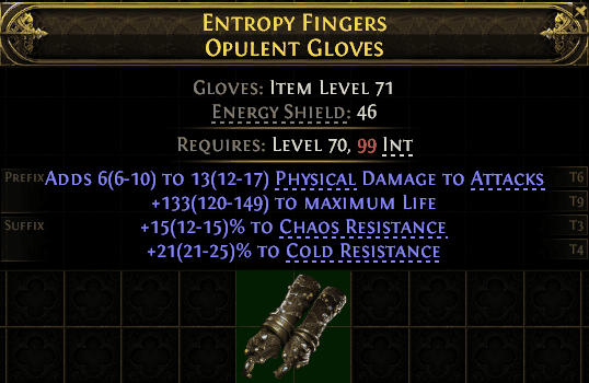 Entropy Fingers Opulent Gloves#699627