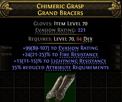 Chimeric Grasp Grand Bracers#559888