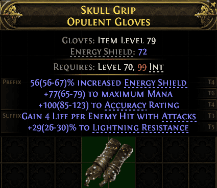 Skull Grip Opulent Gloves#515079