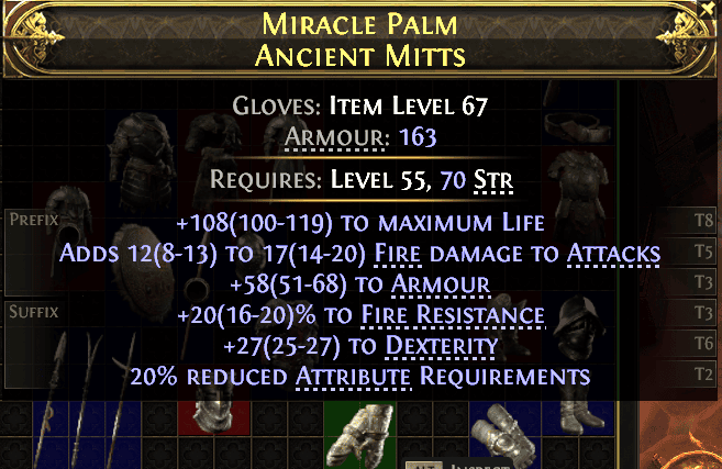 Miracle Palm Ancient Mitts#245861