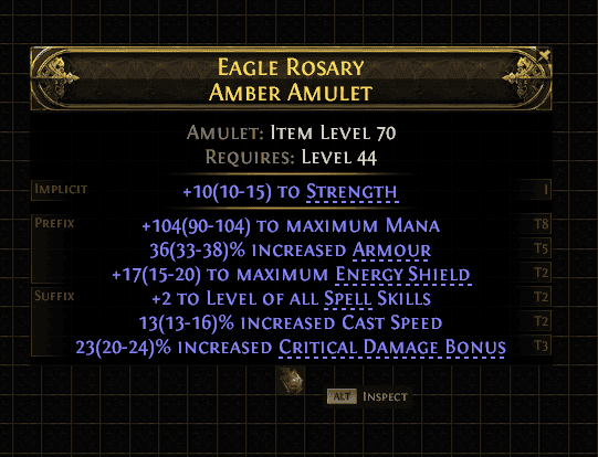 Eagle Rosary Amber Amulet#895659