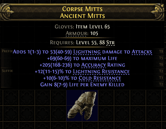 Corpse Mitts Ancient Mitts#793077