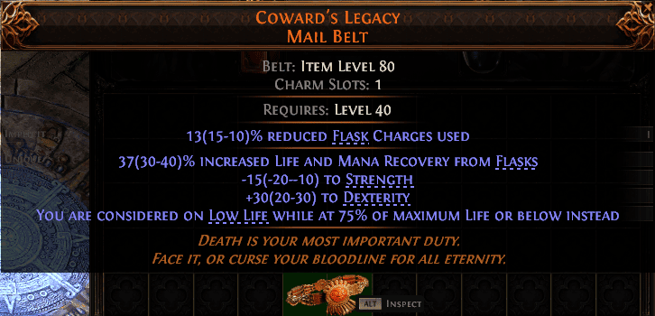 Coward'S Legacy Mail Belt#437547
