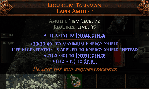 Ligurium Talisman Lapis Amulet#417760