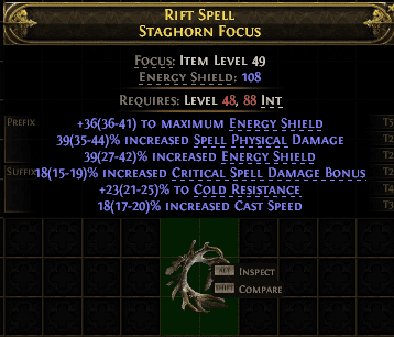 Rift Spell Staghorn Focus#540570