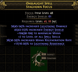 Onslaught Spell Staghorn Focus#387963