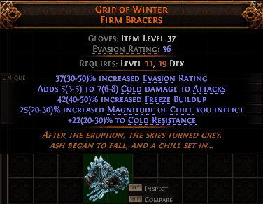 Grip Of Winter Firm Bracers#832711