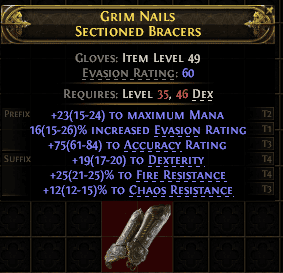 Grim Nails Sectioned Bracers#94585