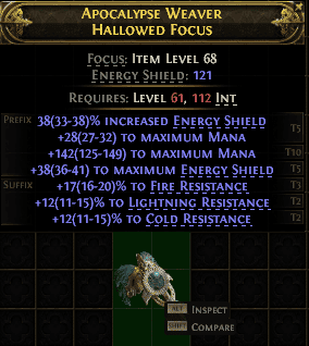 Apocalypse Weaver Hallowed Focus#739185