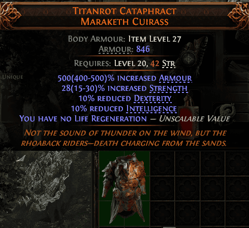 Titanrot Cataphract Maraketh Cuirass#739722