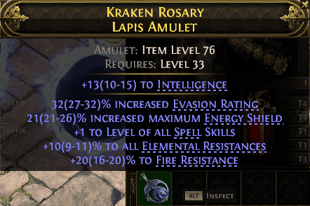Kraken Rosary Lapis Amulet#646920