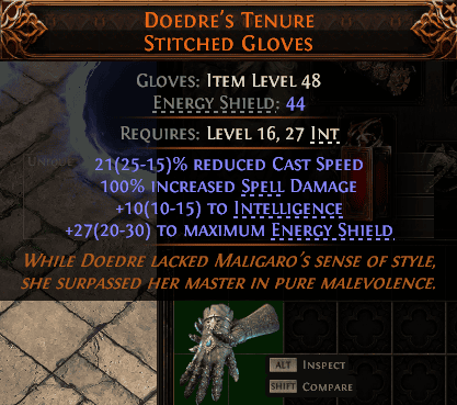 Doedre'S Tenure Stitched Gloves#273908