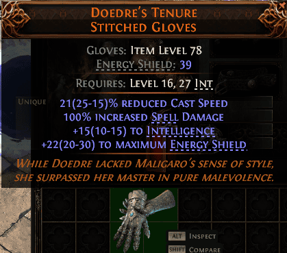 Doedre'S Tenure Stitched Gloves#348992