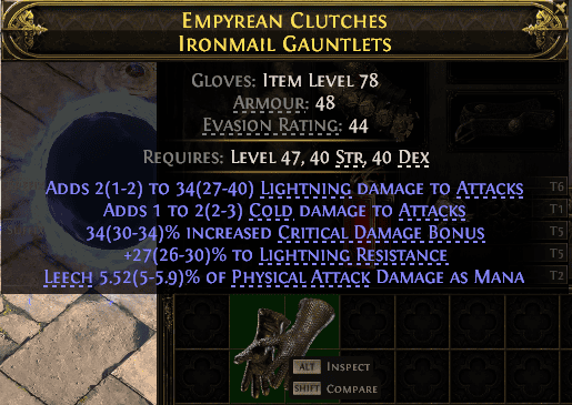 Empyrean Clutches Ironmail Gauntlets#399117