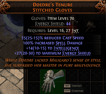 Doedre'S Tenure Stitched Gloves#397324