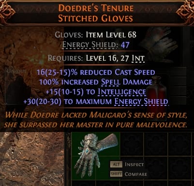 Doedre'Stenure Stitched Gloves#836923