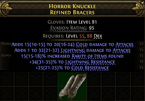 Horror Knuckle Refined Bracers#939790