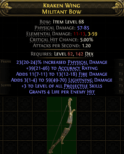 Kraken Wing Militant Bow#919651