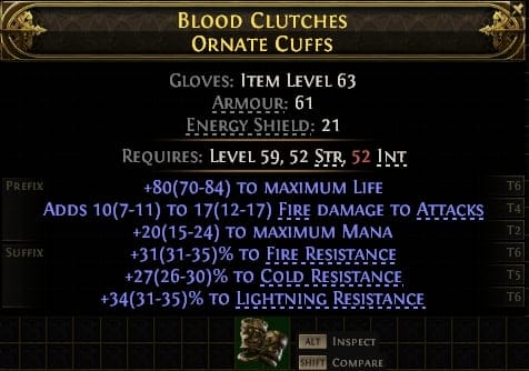 Blood Clutches Ornate Cuffs#457663