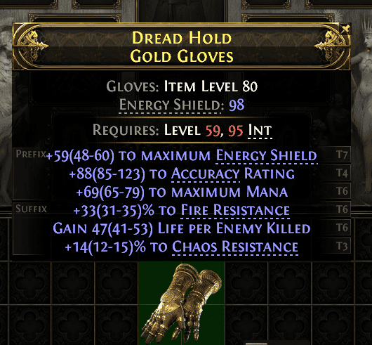 Dread Hold Gold Gloves#586751
