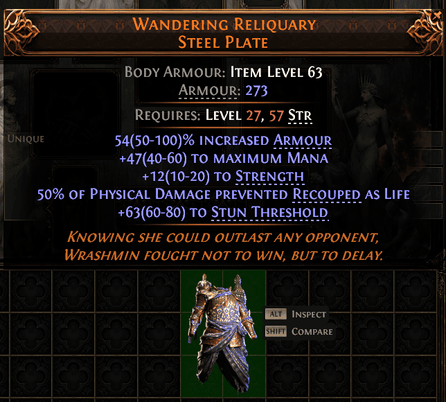 Wandering Reliquary Steel Plate#64527