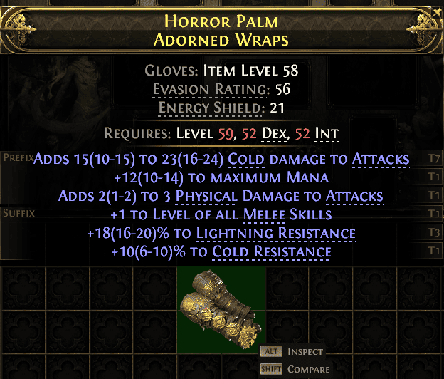 Horror Palm Adorned Wraps#551264