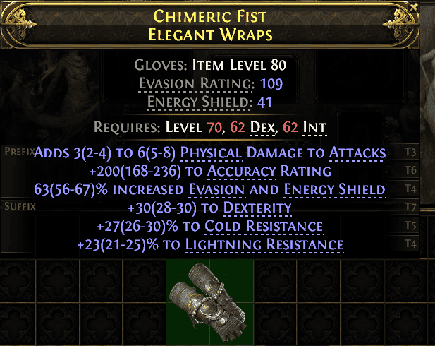 Chimeric Fist Elegant Wraps#146962