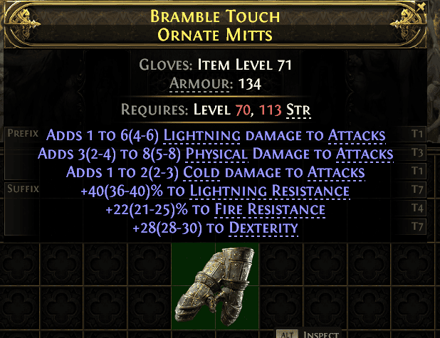 Bramble Touch Ornate Mitts#878412