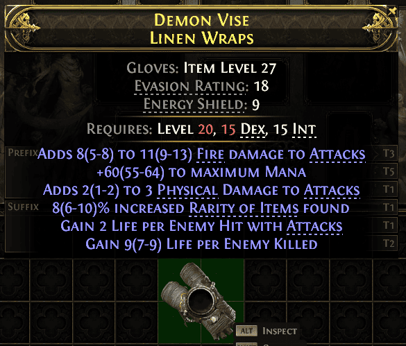 Demon Vise Linen Wraps#426154
