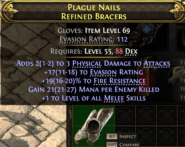 Plague Nails Refined Bracers#192440