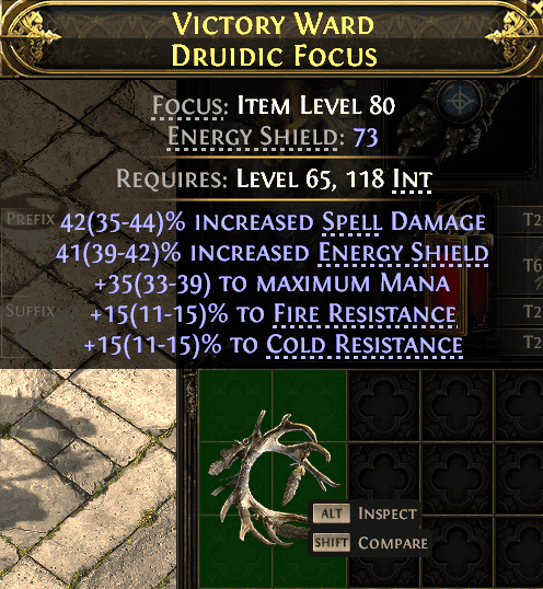 Victory Ward Druidic Focus#315225