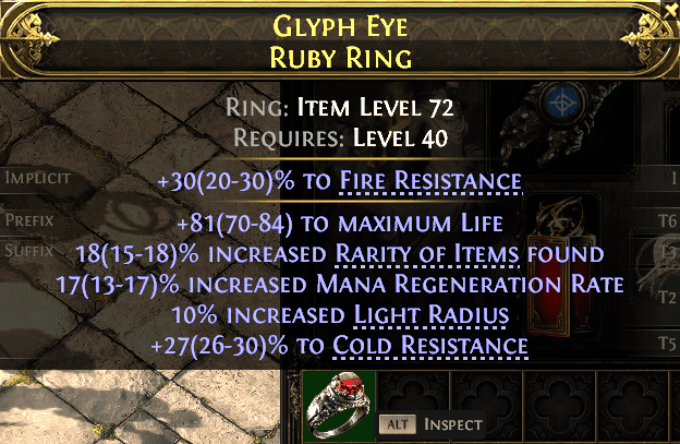 Glyph Eye Ruby Ring#411969