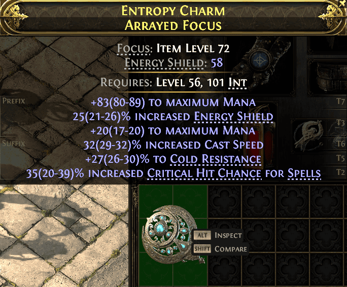 Entropy Charm Arrayed Focus#761017
