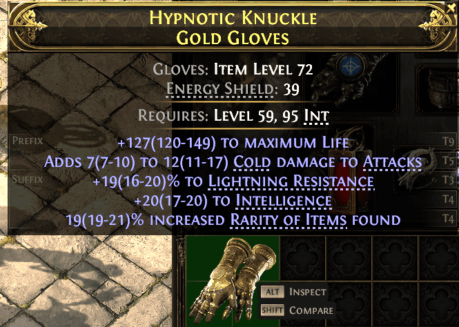 Hypnotic Knuckle Gold Gloves#836418