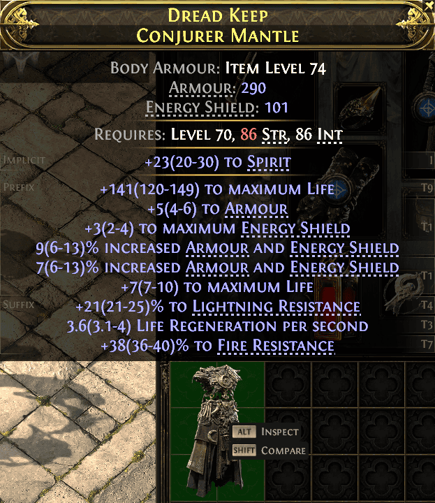 Dread Keep Conjurer Mantle#572374
