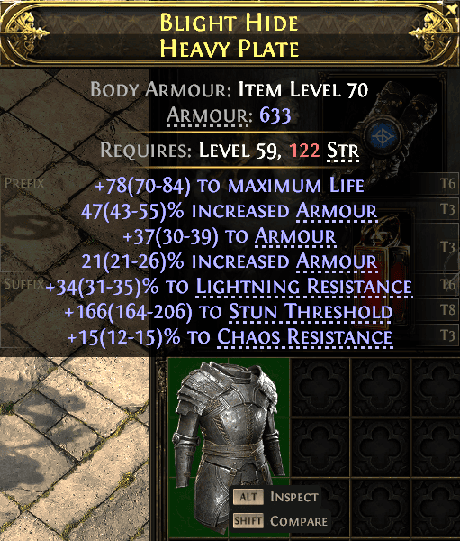 Blight Hide Heavy Plate#979204