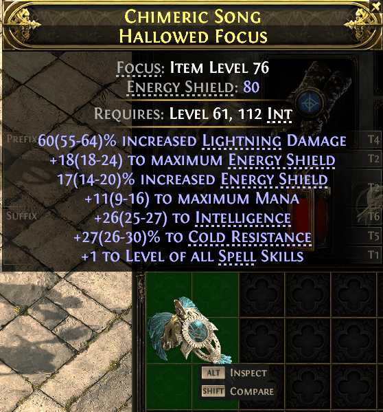 Chimeric Song Hallowed Focus#337557