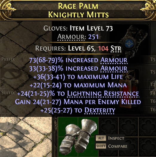 Rage Palm Knightly Mitts#144630