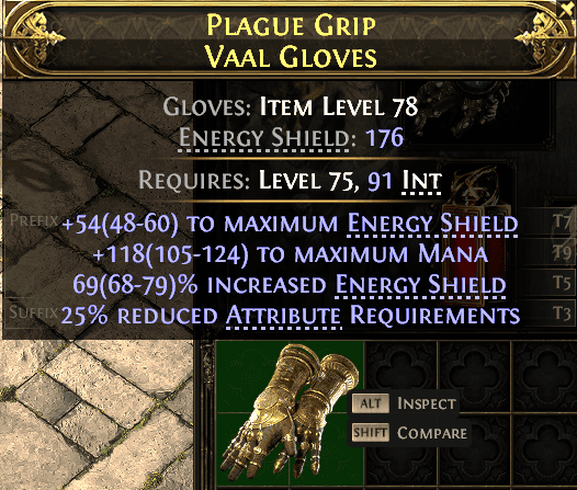 Plague Grip Vaal Gloves#246819
