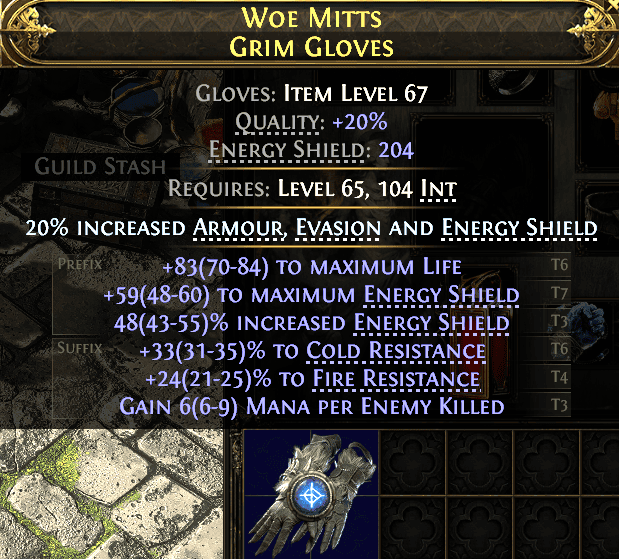 Woe Mitts Grim Gloves#39178