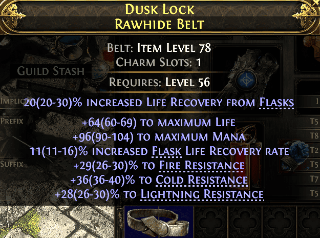 Dusk Lock Rawhide Belt#967835