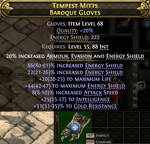 Tempest Mitts Baroque Gloves#167029
