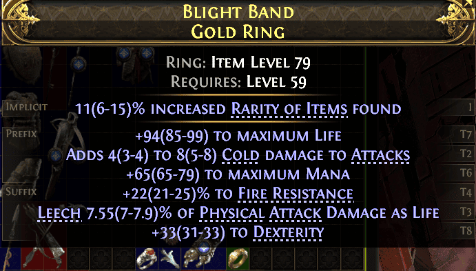 Blight Band Gold Ring#240826